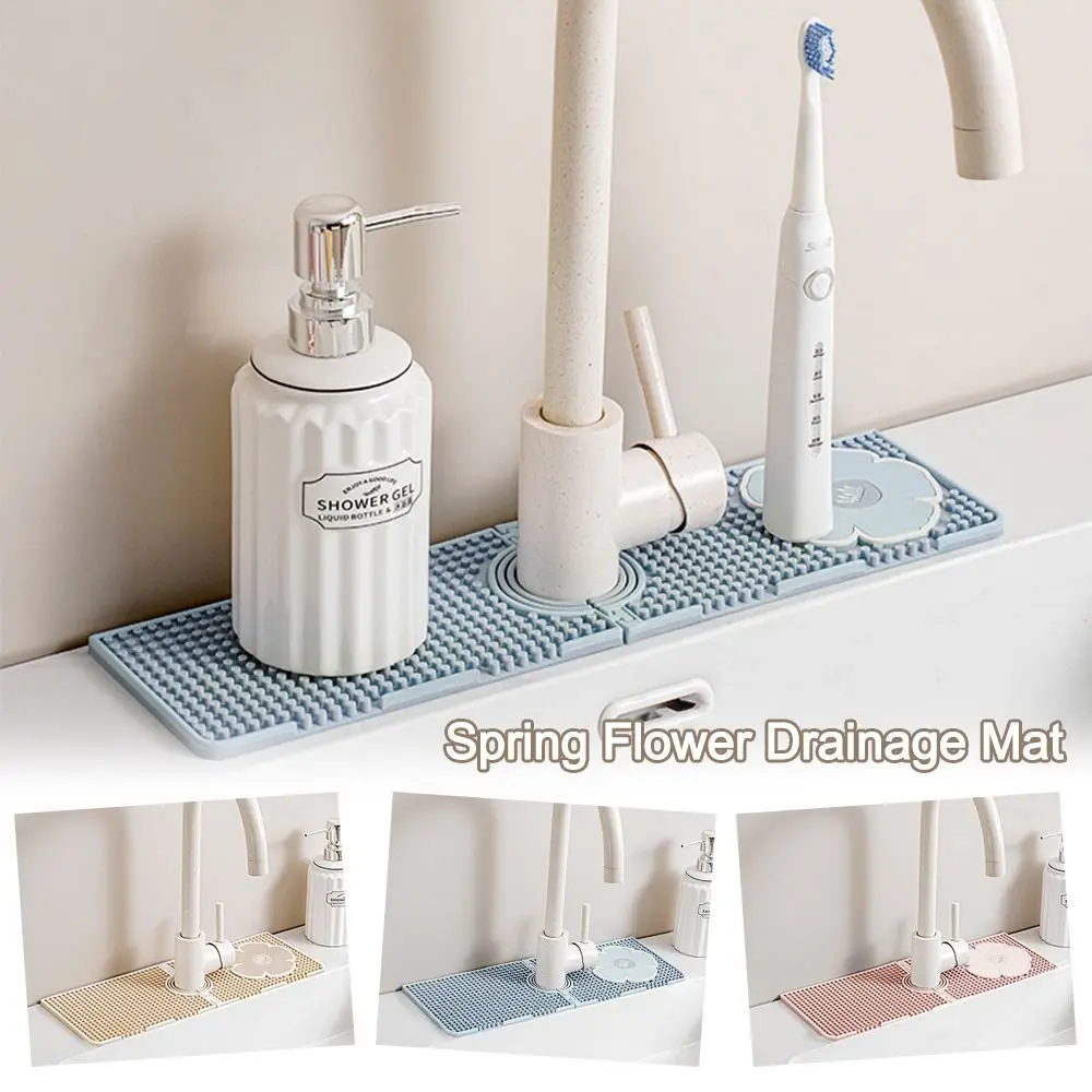 

Новый складной сливной коврик для крана, силиконовый брызгозащищенный коврик для крана, коврик для улавливания воды, коврик для ванной комнаты/кухни