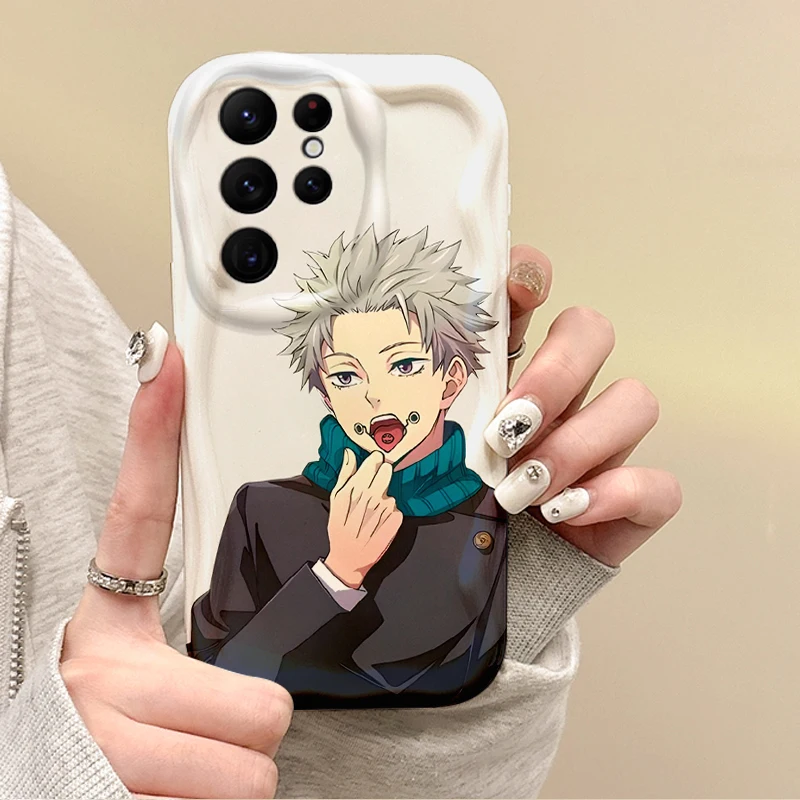 New Anime Jujutsu Kaisen Phone Soft Case for Samsung Galaxy S25 S24 S23 S22 Ultra Plus S21 FE A73 A72 A55 A54 TPU Silicone Cover