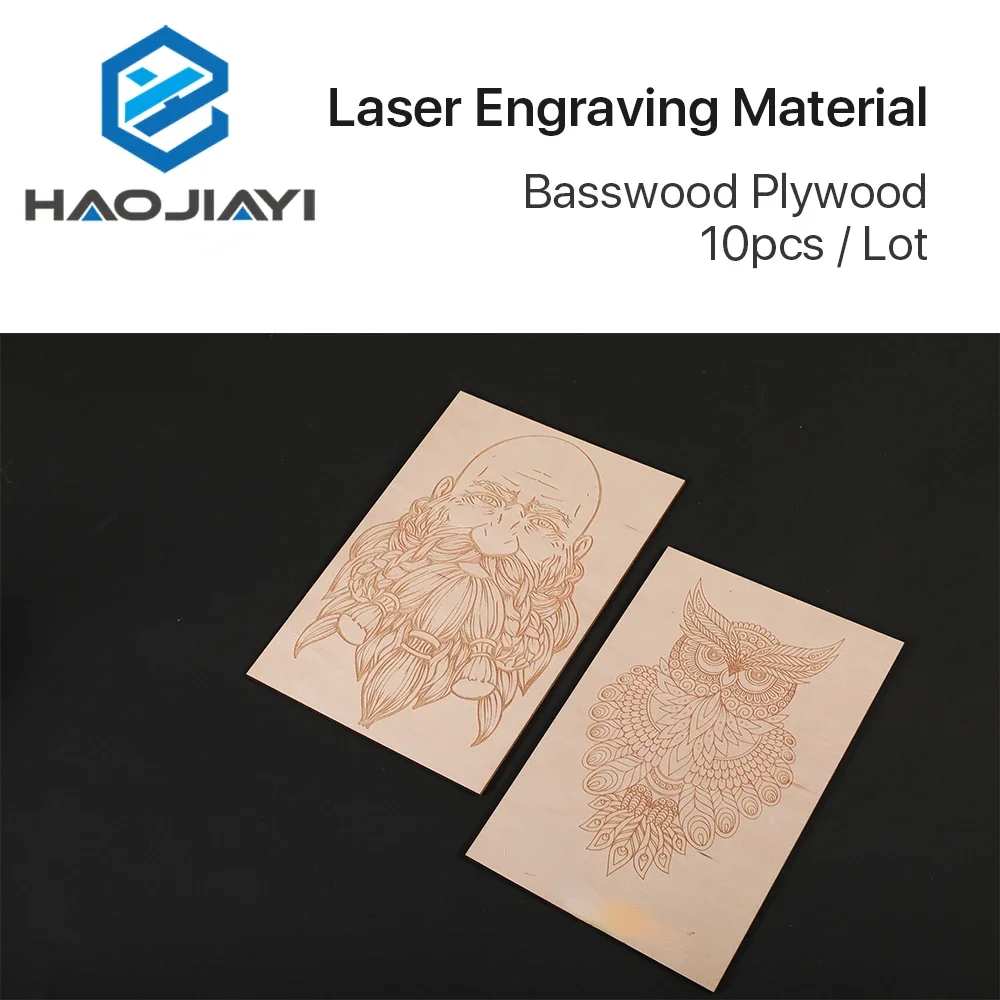 10pcs Basswood Playwood 21*29cm Laser Engraving Material Wooden Plate for DIY Laser Machine Design Co2 Marking Machine