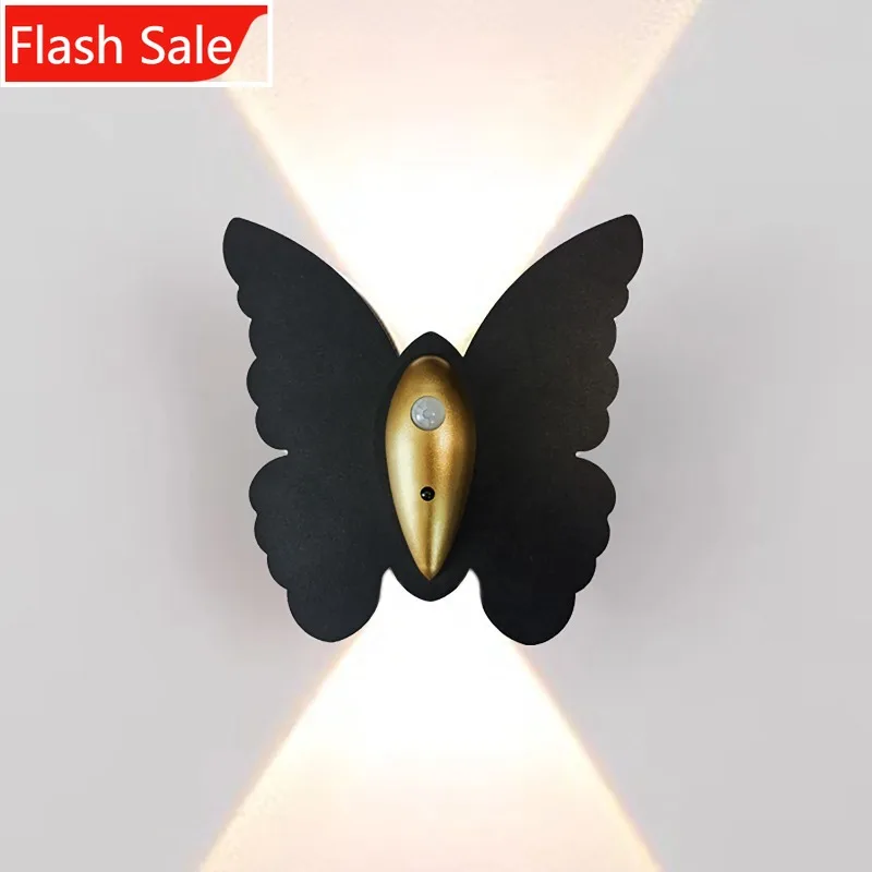 

Butterfly Wall Light - Magnetic Mount USB Rechargeable, Motion Sensor Light for Bedroom, Cordless Touch Control Night Light