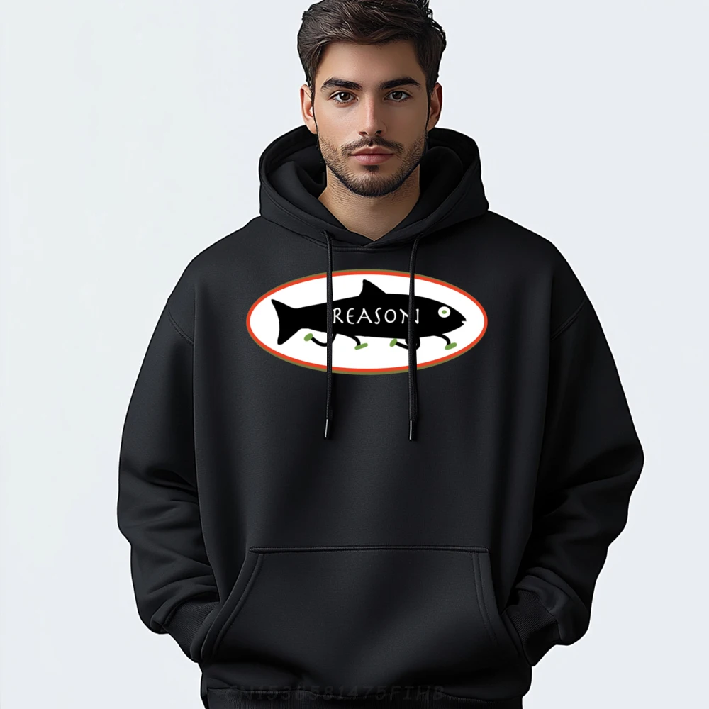 Run To Reason Evolution Fish Cream Hoodie Student Funny Gifts Pullover Hoodies Christmas Sweater
