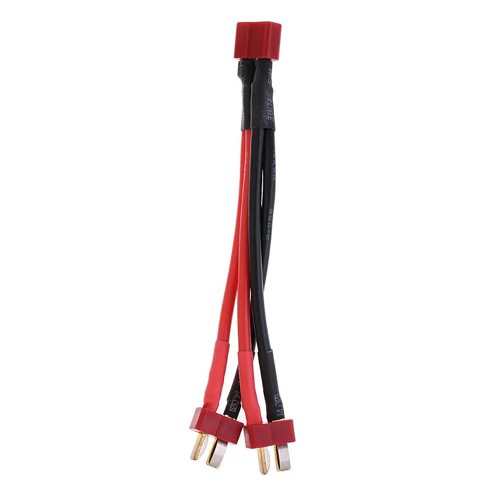 1PC Cable with Two Extensions And Parallel Battery Connection