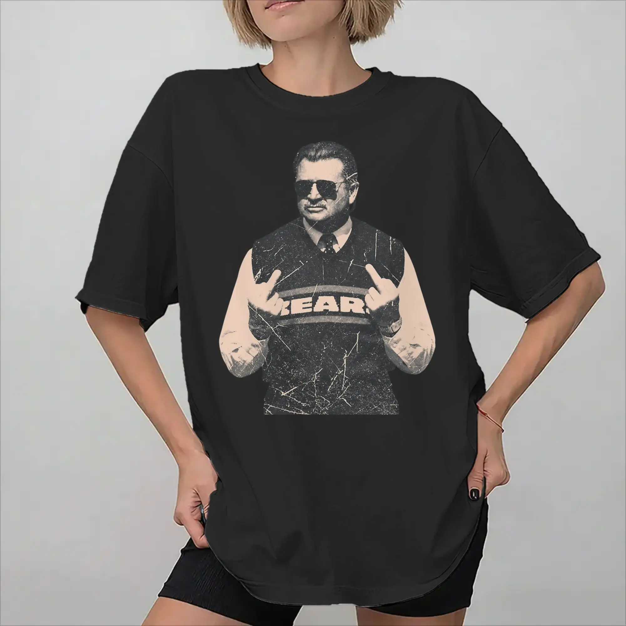 Graphic Printed RIP Mike Ditka  T Shirt For Unisex  Cotton Tee Shirt Short Sleeve Tops