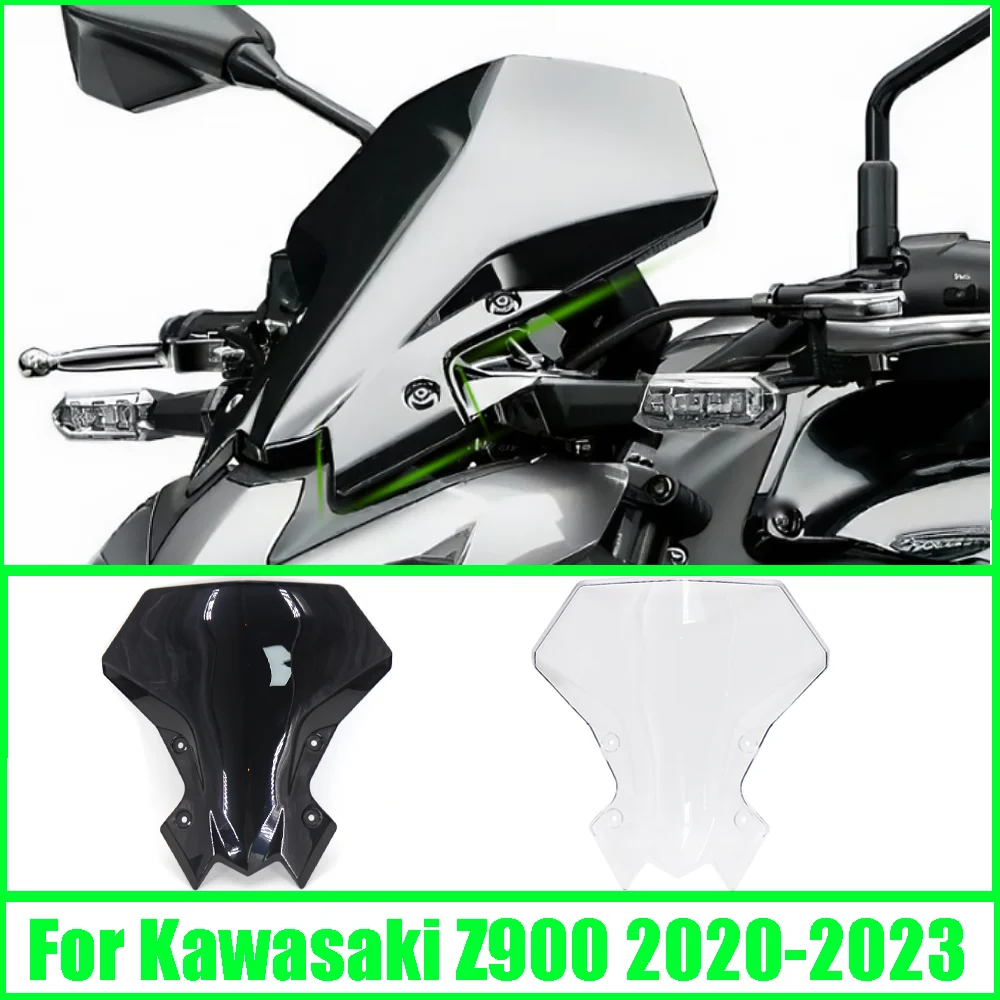 

For Kawasaki Z900 Z650 Z 900 650 2020 - 2023 Motorcycle Windscreen Windshield Covers Screen 2 colors Lens Motorbikes Deflector
