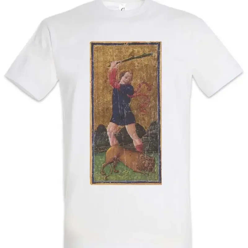 T-shirt Tarot Arcanum Force, Cartes, Symbole, Logo, Insigne