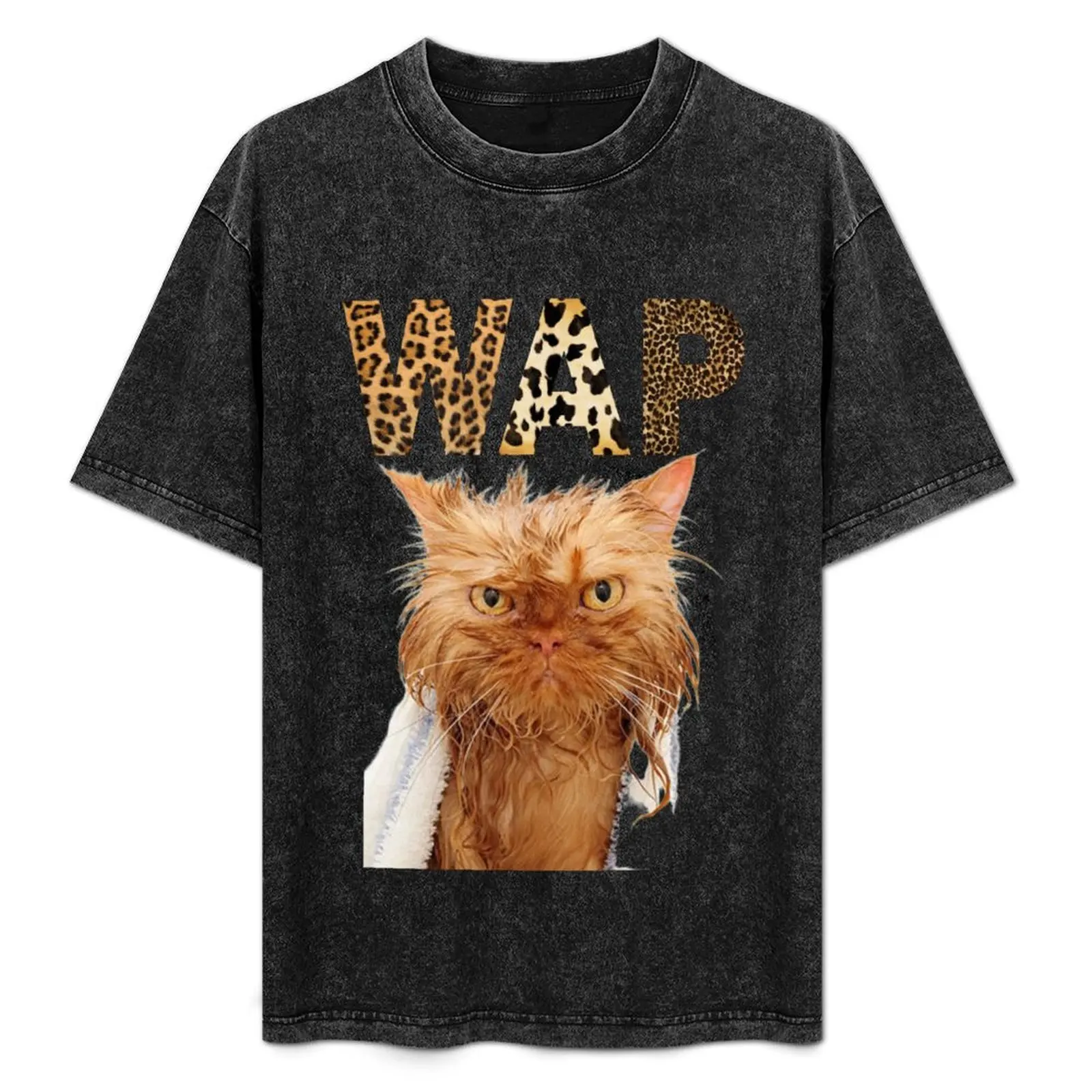 

WAP - Wet Cat T-Shirt man tshirt t shirts for man pack white anime tshirt t shirt man designer T-Shirt