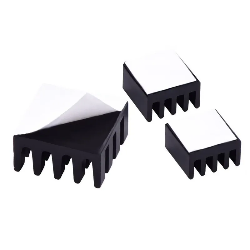 

8Pcs Aluminum Heatsink Cooling Cooler Black with Adhesive Tape for 3 2 B Efficient Thermal Heat