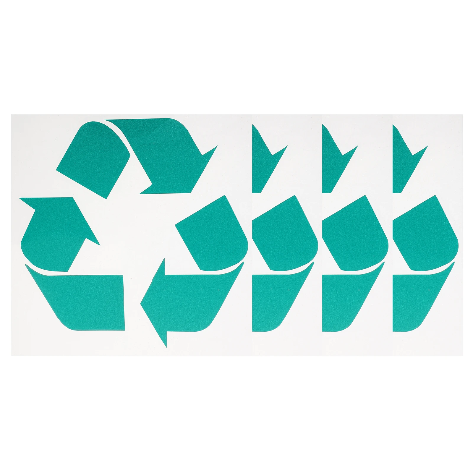

Environmentally Friendly Car Stickers Recycling Logo Trash Bin Labels Green Adhesive Decal Reusable Indoor Outdoor