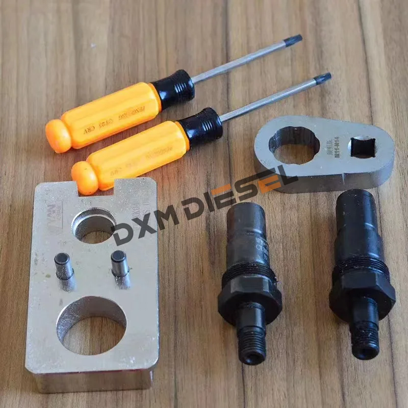 DXM for Cummins M11 N14 Common Rail Diesel Unit Pump Nozzle Disassemble Tool Kits EUI Adaptor Clamp Wrench Repair Tool Set