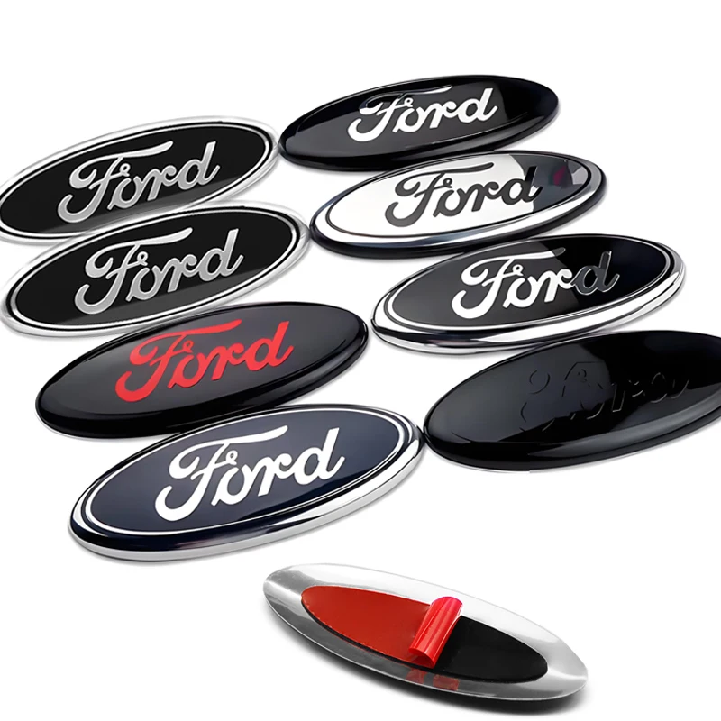 Auto Grille Embleem Kofferbak Logo Badge Voor Ford Fiesta Focus 2 3 Mondeo Edge Ranger Fusion Kuga S-MAX Transit Accessoires - afbeelding 2
