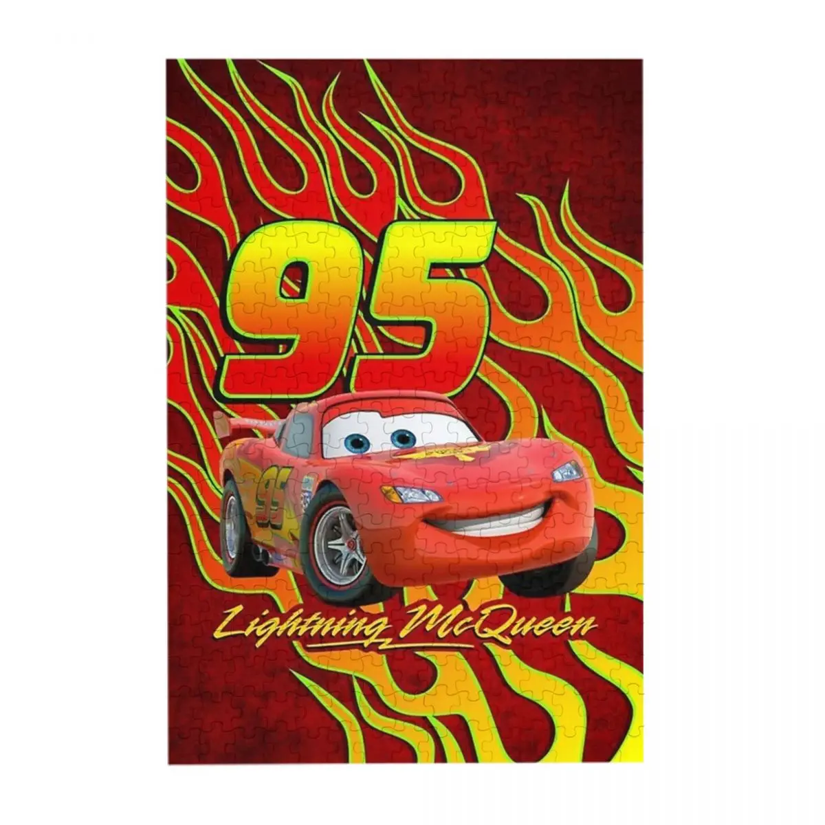 Sally I'm Lightning Cars Mcqueen Jigsaw Puzzle for Kids Mcqueen 300-Piece Wooden Puzzles Pieces Fun Creativity Gift for Chidlren