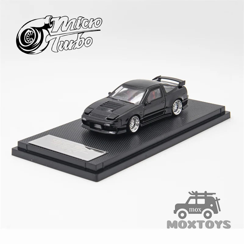 Micro Turbo 1:64 180SX TPYE X Metallic black Diecast Model Car