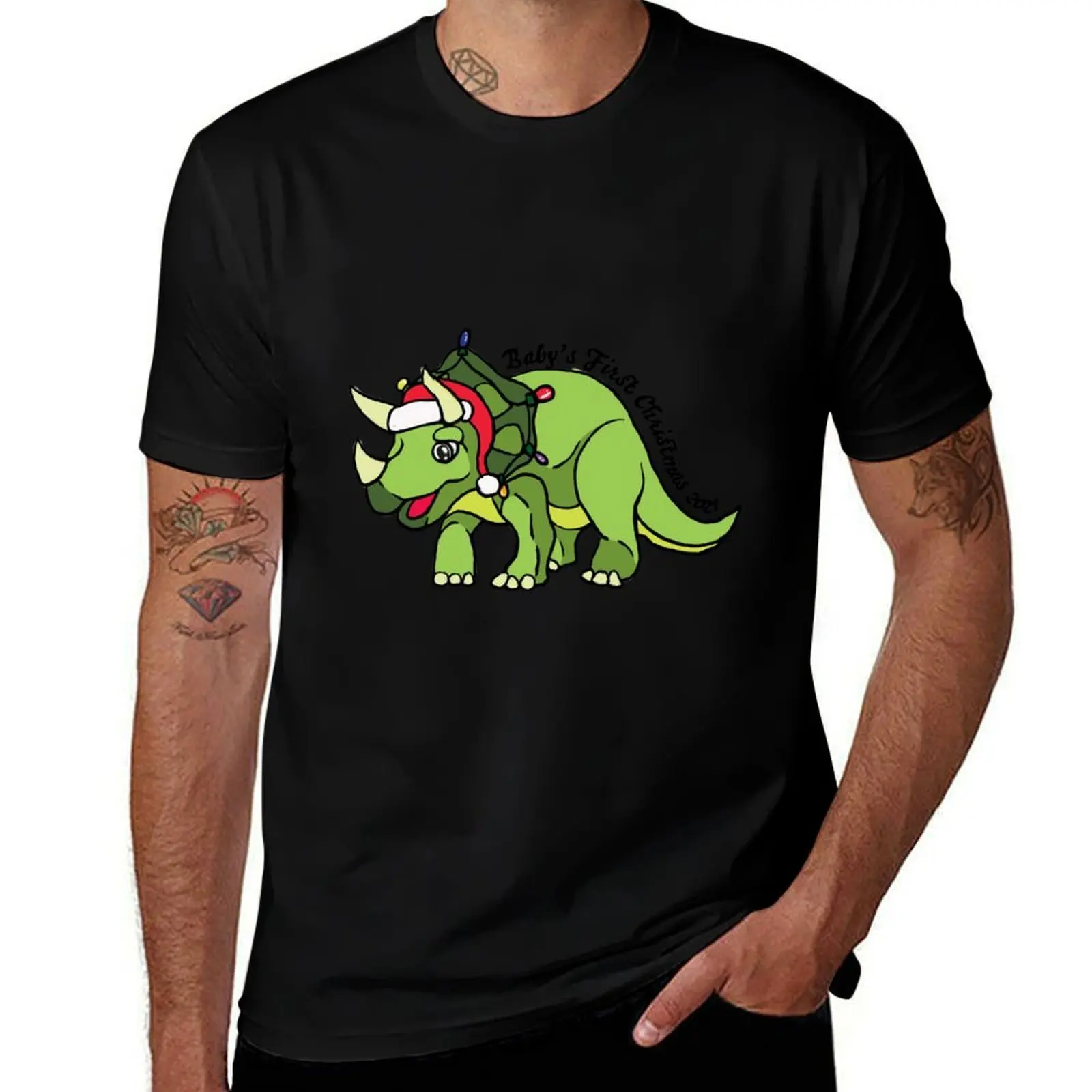 

Dino's First Christmas 2021 T-Shirt g man t shirts for men man t shirts for men casual t shirts for man pack cotton T-Shirt