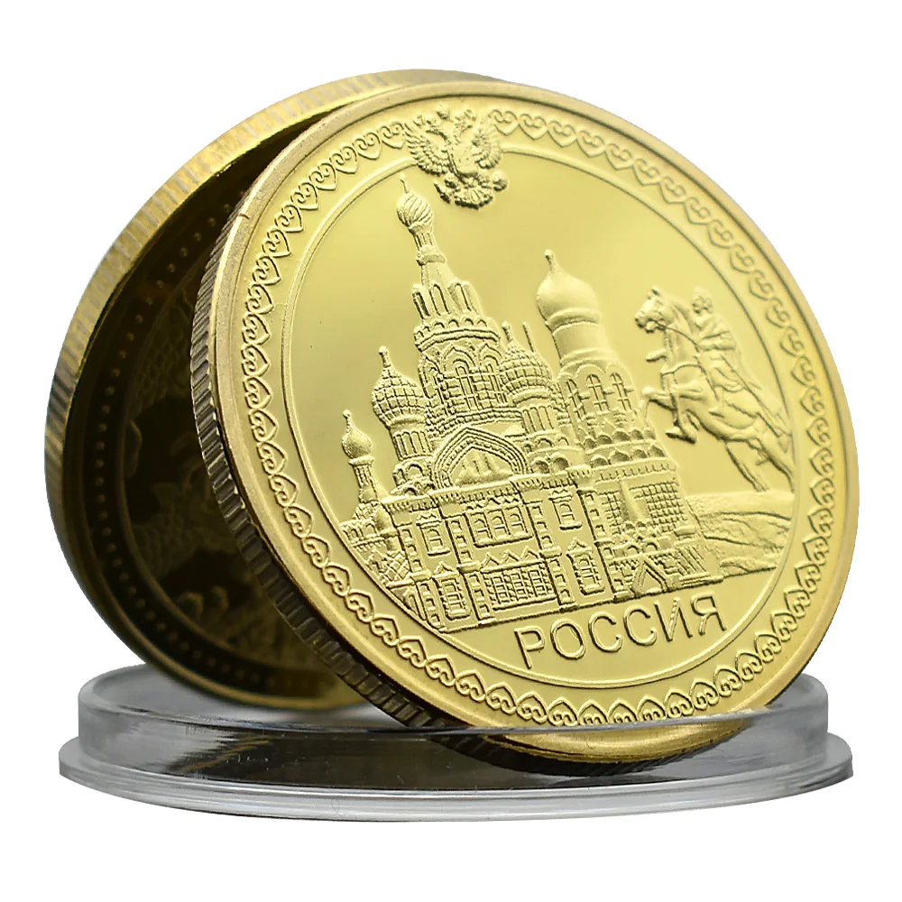 เหรียญกษาปณ์ที่ระลึกสีแดงสเบิร์กของตกแต่งบ้านทำจากโลหะของสะสมเหรียญท้าทายของขวัญวันหยุด