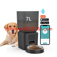 7L Automatic Dog Feeder WiFi Pet Dry Food Dispenser Stainless Steel Bowl Tuya App Control Automatic Pet Feeder With Timer