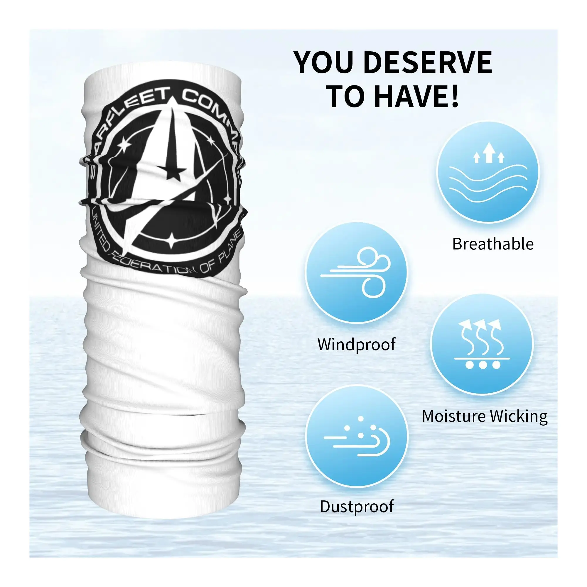 Estrelas treks bandana pescoço capa impressa envoltório cachecol quente ciclismo cachecol esportes ao ar livre unisex adulto à prova de vento