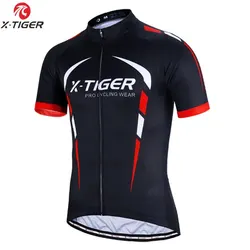 X-TIGER Cycling Jersey Men Mountain Bike Clothing Quick-Dry Racing MTB Bicycle Clothes Uniform Breathale Cycling Clothing Wear