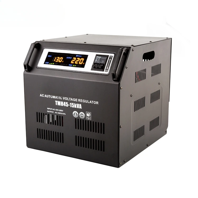 

Single phase wall-mounted digital low/high voltage automatic regulators/stabilizers