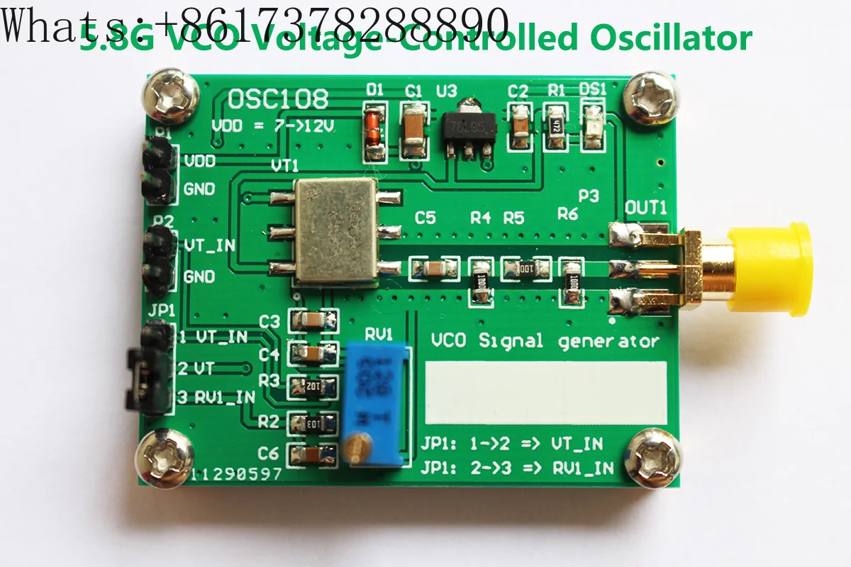 

RF микроволновый VCO генератор напряжения 5,8 Г