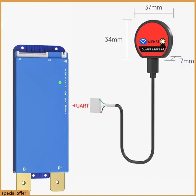 A68Z WIFI Modul Für 4S BMS WIFI Modul Für 8S 16S 24S 40A 100A 150A 200A Lifepo4 Li-LTO APP Remote Monitor