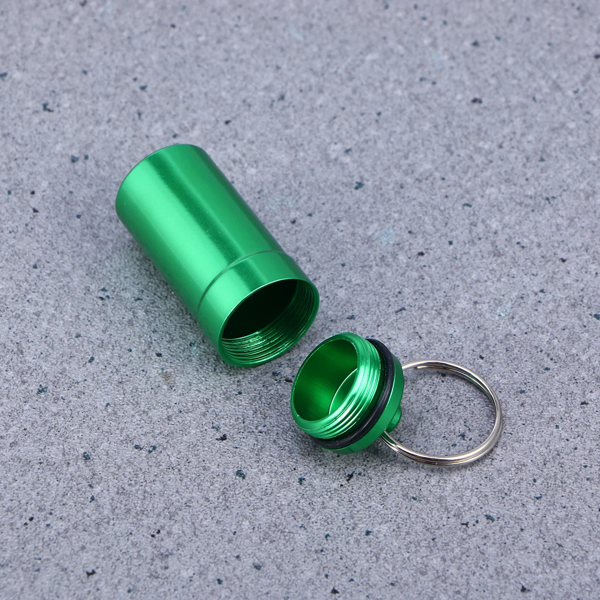 

Aluminium Alloy Mini Waterproof Pill Box Portable Emergency Medicine Bottle Container Outdoor Hiking Camping Fishing Travel
