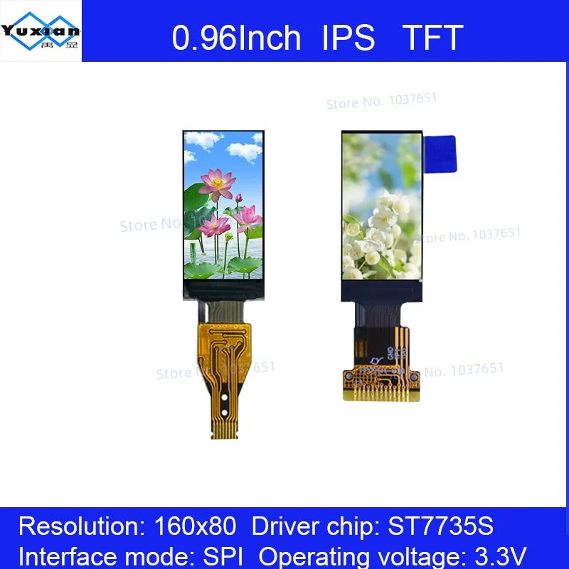 0.96 Inch TFT LCD Display Screen Color Screen 80*160 resolution ST7735 driver high-definition IPS Screen 8pin 13pin