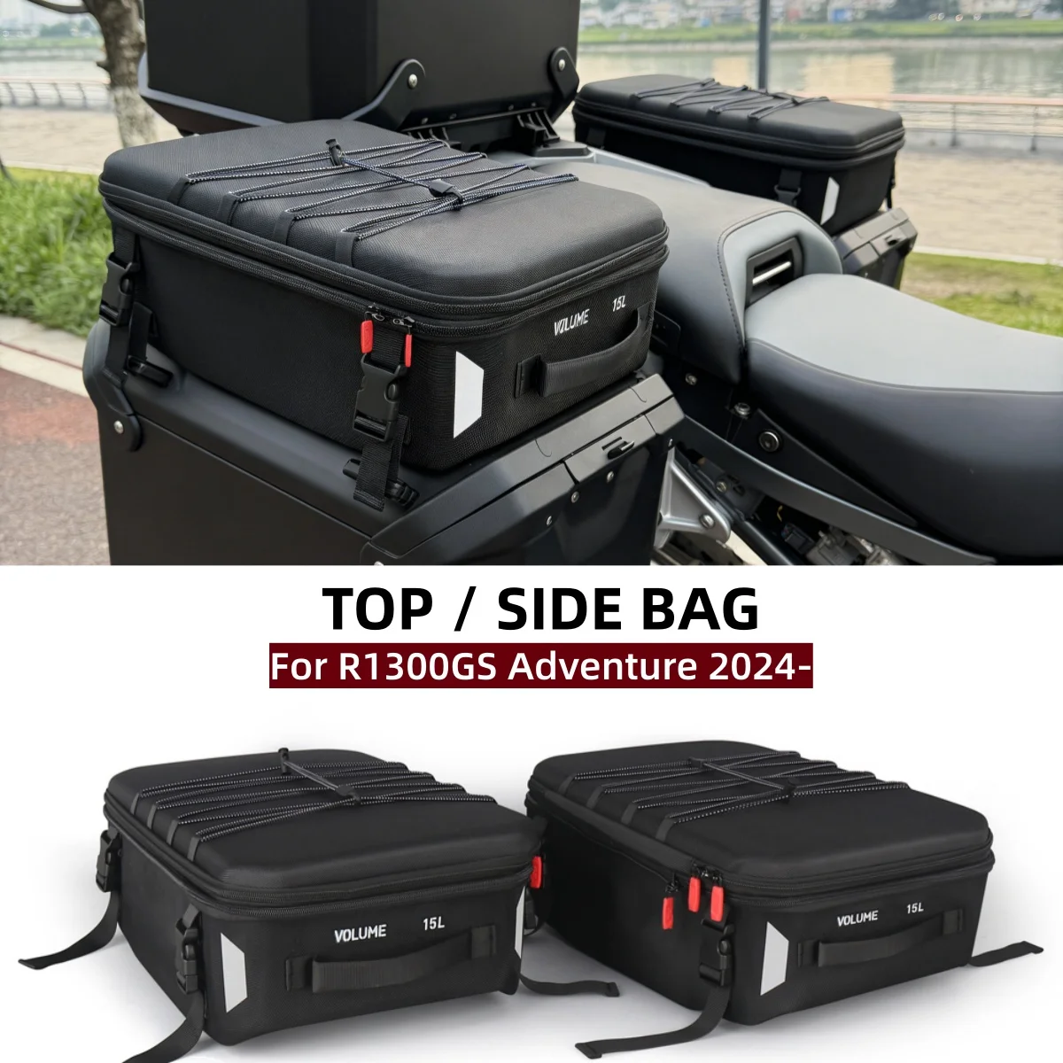 

2024-2026 R1300GSA Top Box Panniers Bag Motorcycle Side Case Luggage Bags 15L Saddlebag For BMW R 1300 GS ADV R1300GS Adventure