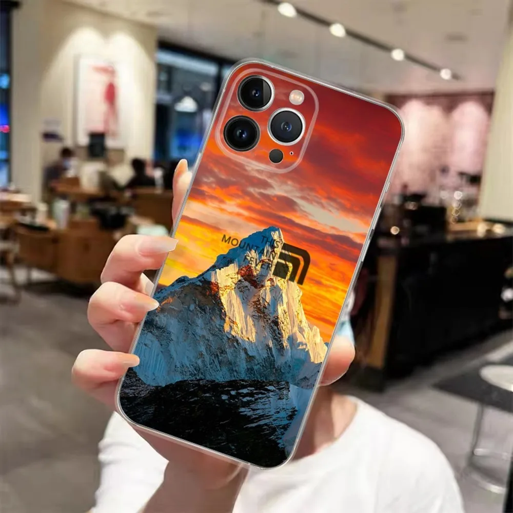 

Outdoor Nature This mountain Phone Case For iPhone 15 14 13 12 11 Pro Xs Max Mini XR X 7 8 Plus Shockproof Transparency Funda