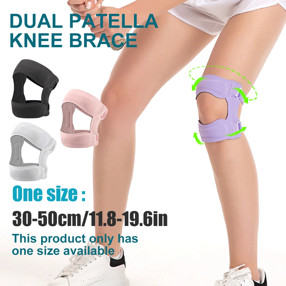 1PCS Patellar Tendon Support Strap with Side Stabilizers & Patella Gel Pads, Knee Brace for Women Men Meniscus Tear, Knee Pain