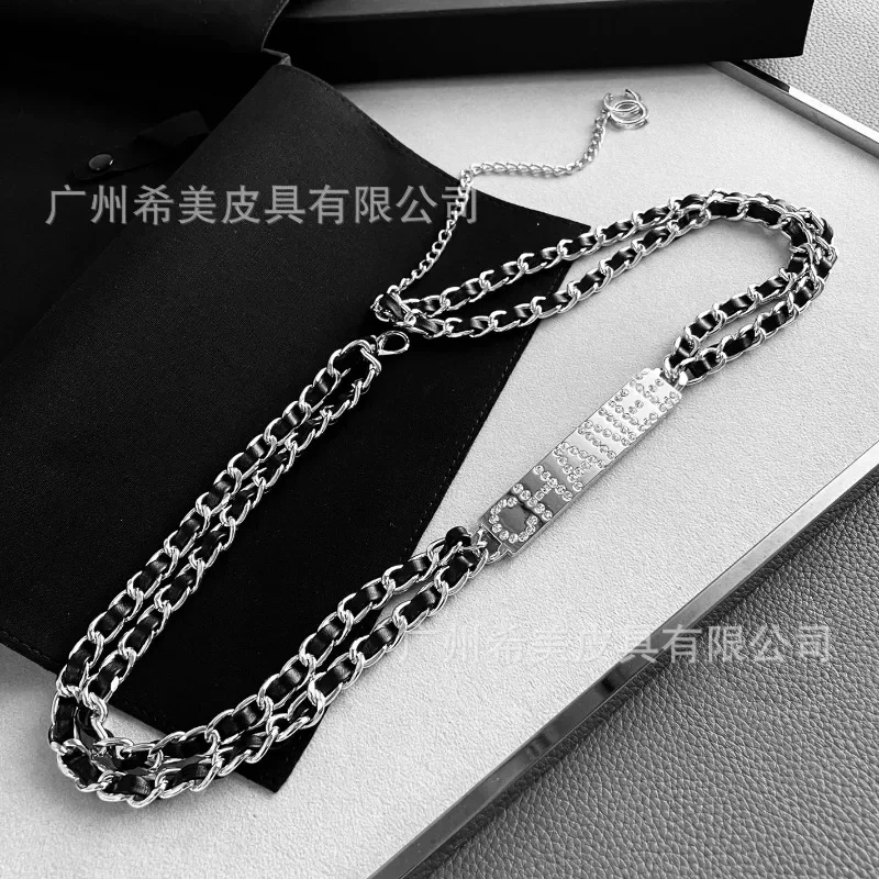 2025 nuevas cadenas de cintura de Metal versátiles de alta gama, accesorios de moda de lujo ligeros para mujer, vestidos, trajes, cadenas de cintura adelgazantes