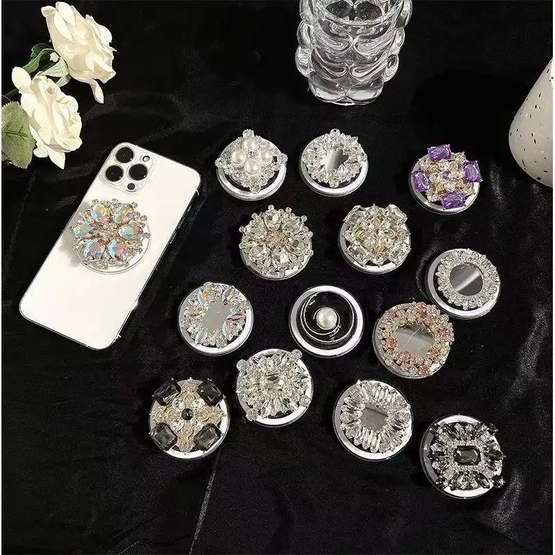 INS Leuke en charmante diamantset Magnetische standaard Telefoongreep Tok Grip Tok-standaard gebruikt voor Magsafe-accessoires