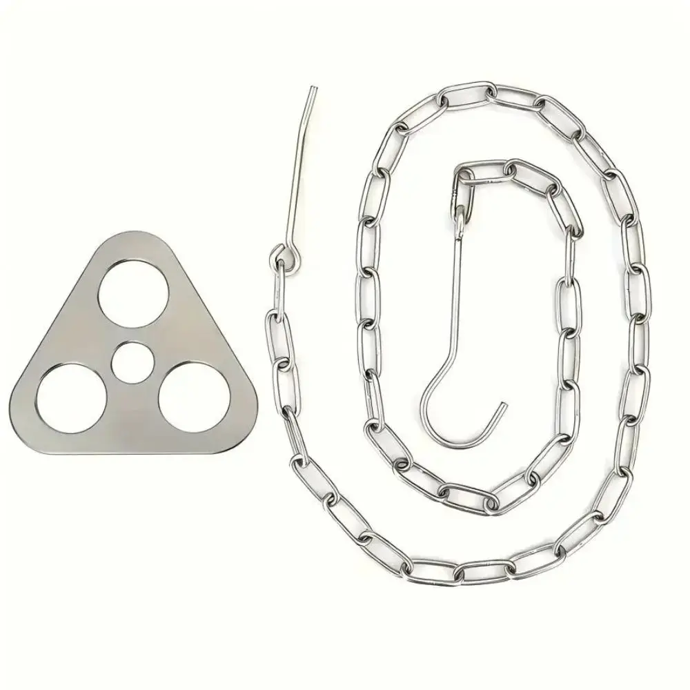 Trípode ajustable de acero inoxidable para fogata, soporte ollas - imagen 5