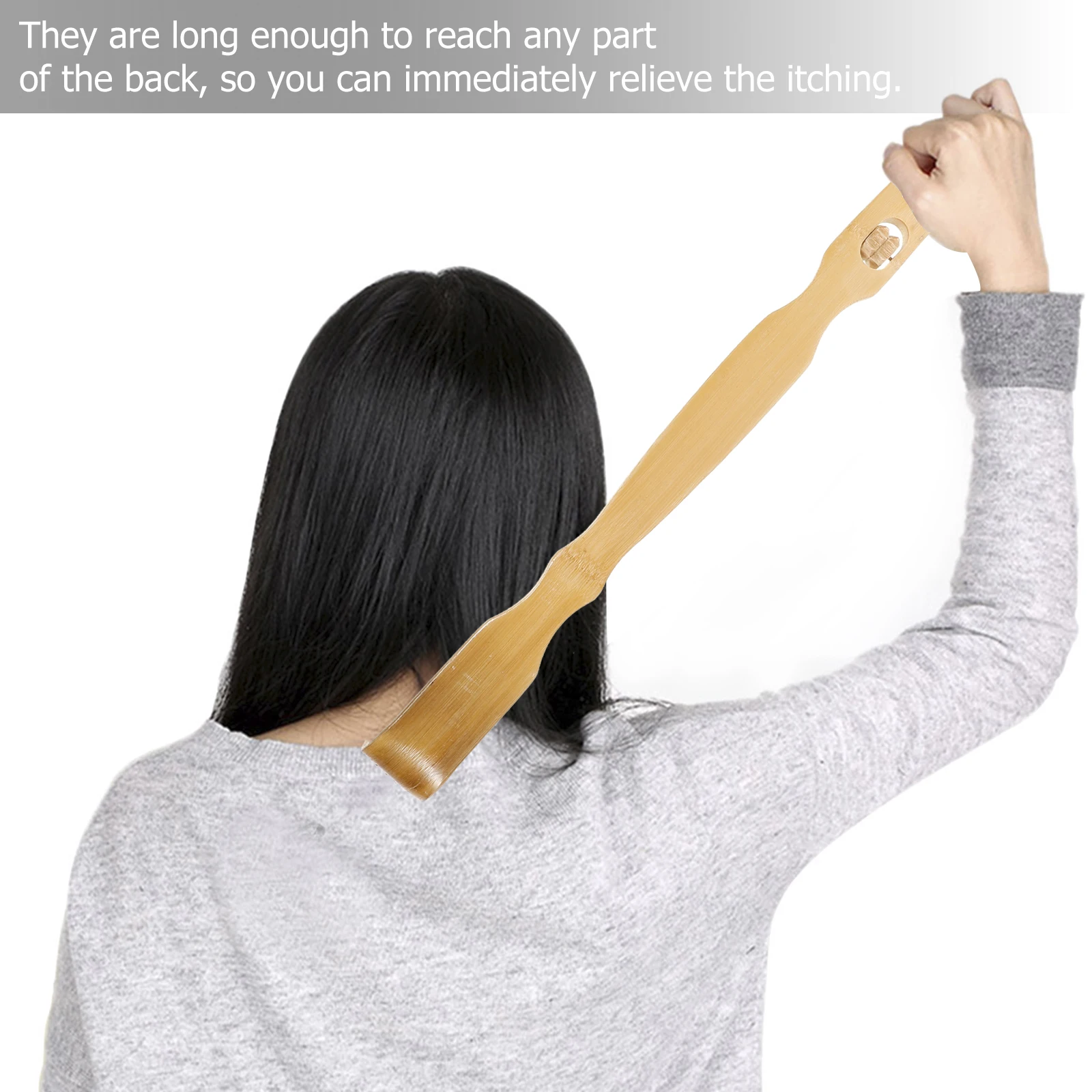 

5pcs Bamboo Back Scratchers Self Massage Tools Portable Scratchers For Back Itch Relief Handheld Massaging Claw Body Scratcher