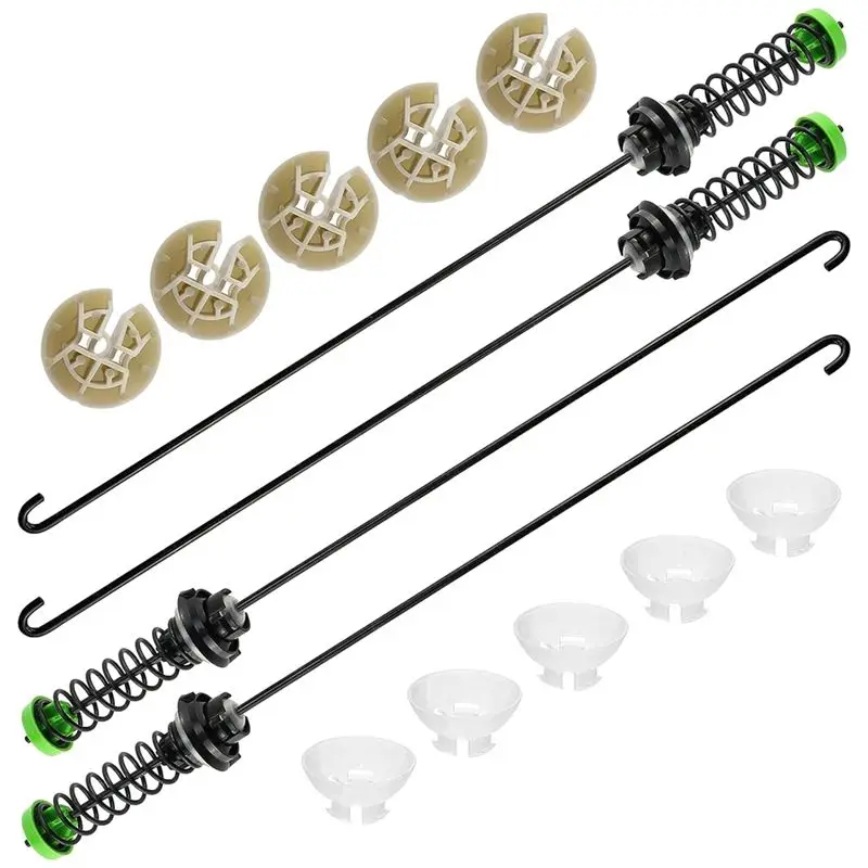 A20F-W11130362 4Pcs Washer Suspension Rod Kit,For Washing Machines-Fit 11022352510, WTW5000DW2,MVWC565FW0, WTW5000DW0 Easy Insta