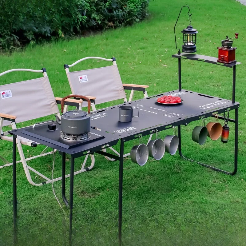 table-de-camping-et-rechaud-taocun-module-combine-table-tactique-coupe-vent-equipement-de-barbecue-igt-ustensiles-de-cuisine-de-camping
