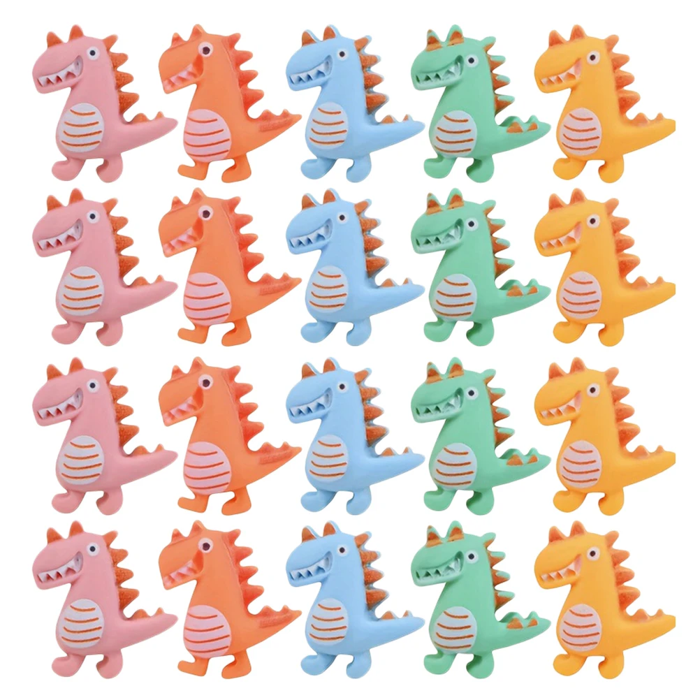 

20 Pcs Dinosaur Push Pins Cute Thumb Tacks for Cork Board Bulletin Map Decorative Office Supplies Photos Memos Notes