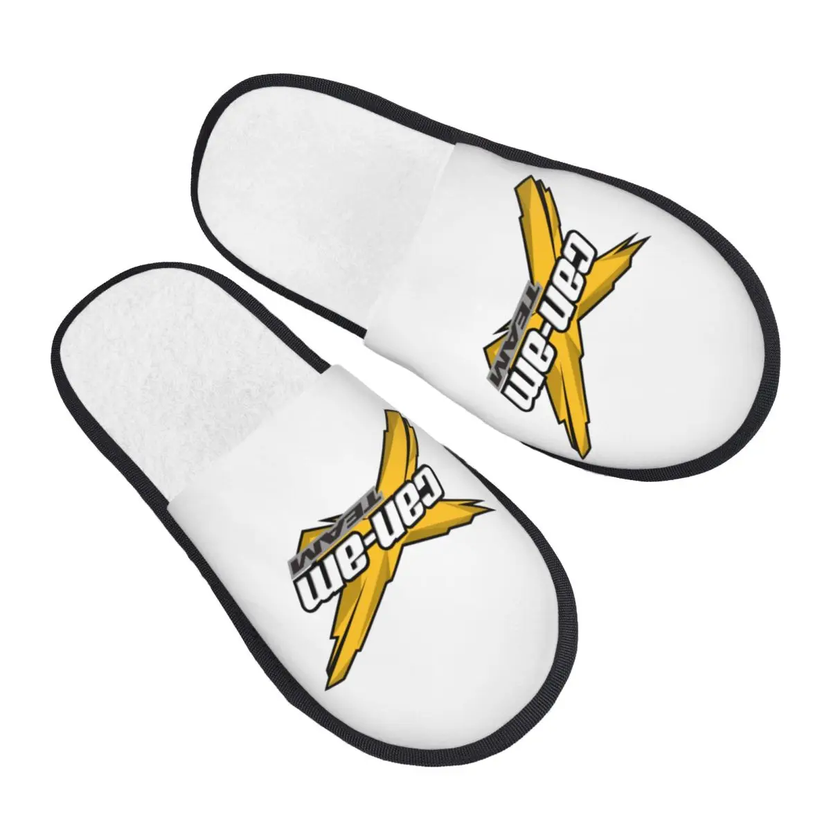 مخصص Can Am رغوة الذاكرة النعال النساء دافئ دافئ BRP دراجة نارية النعال المنزل