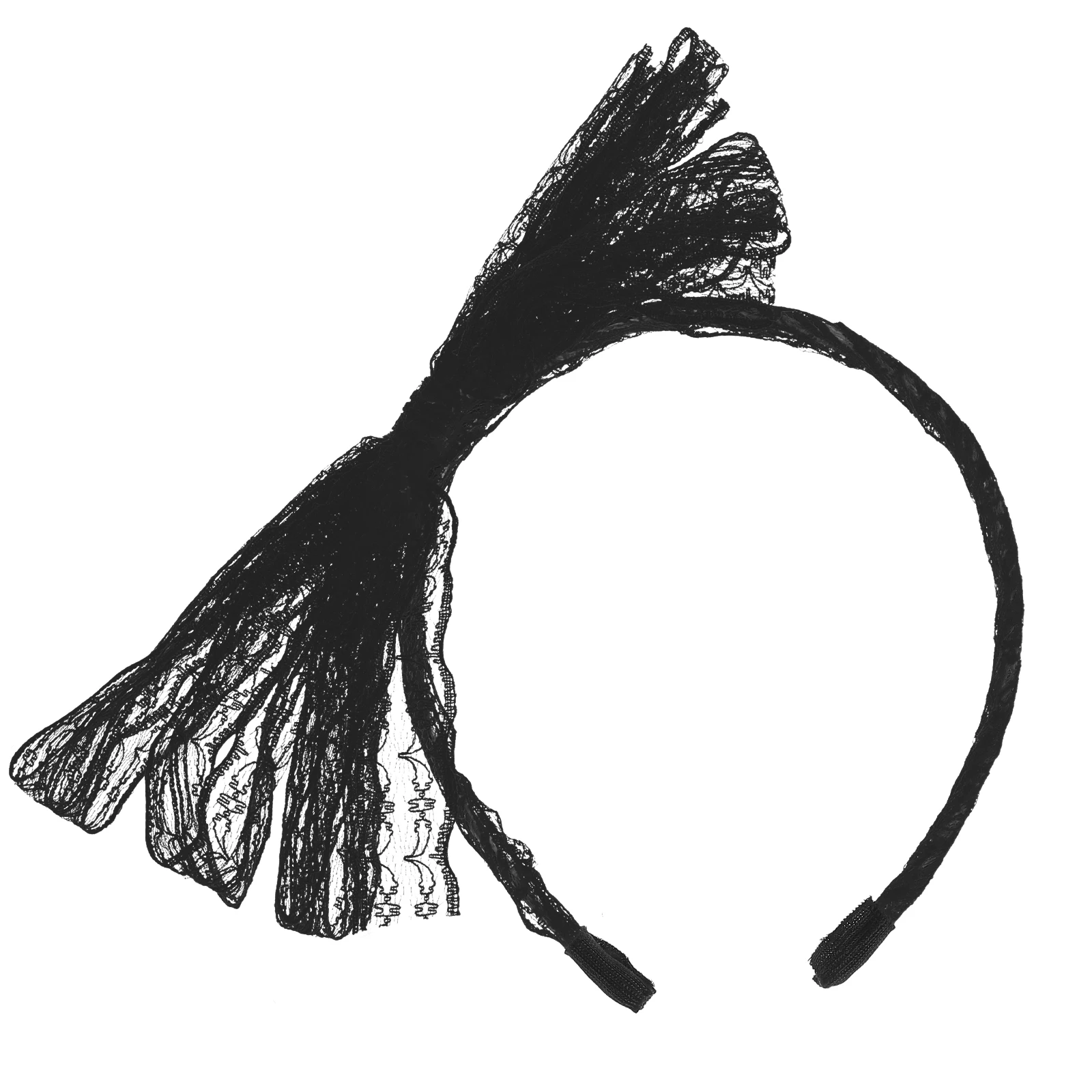 

Retro Big Bow Headb Hair Accessories Black Fabric Womens Girls Cosplay Party Costume Adult Headdress B Hairstyle