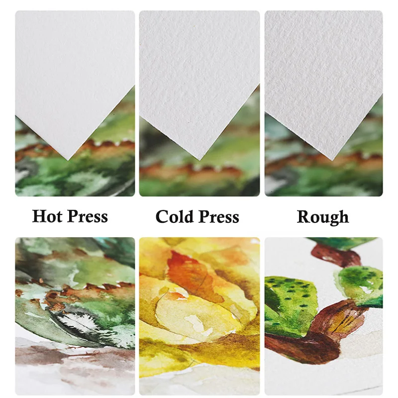 Imagem -03 - Baohong Watercolor Drawing Paper Art Drawing Papers Artigos de Arte 20 Folhas 200g 300g 100 Algodão 8k 16k 32k