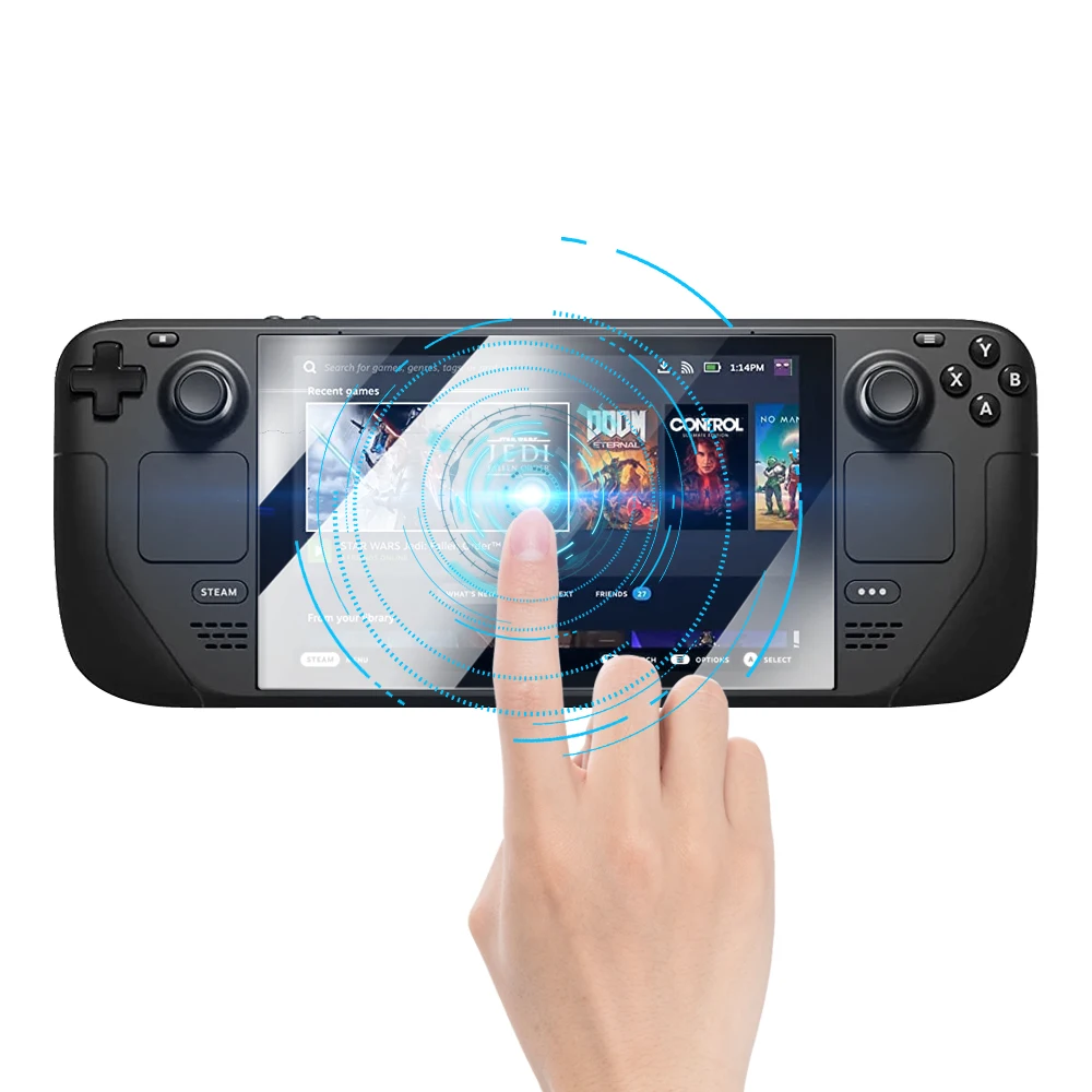 1/3 Stück Schutzglas gehärtetes Glas Displayschutzfolie für Ventil Steam Deck Steamdeck Zubehör Film