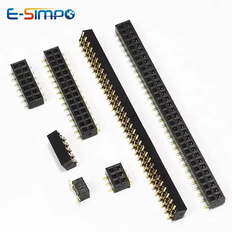 

10pcs 1.27mm SMD Breadboard Receptacle Socket 2X2/3/4/5/9/10...50P PH4.3/3.4/2.0mm SMT Female Mate Male Pin Header Connector