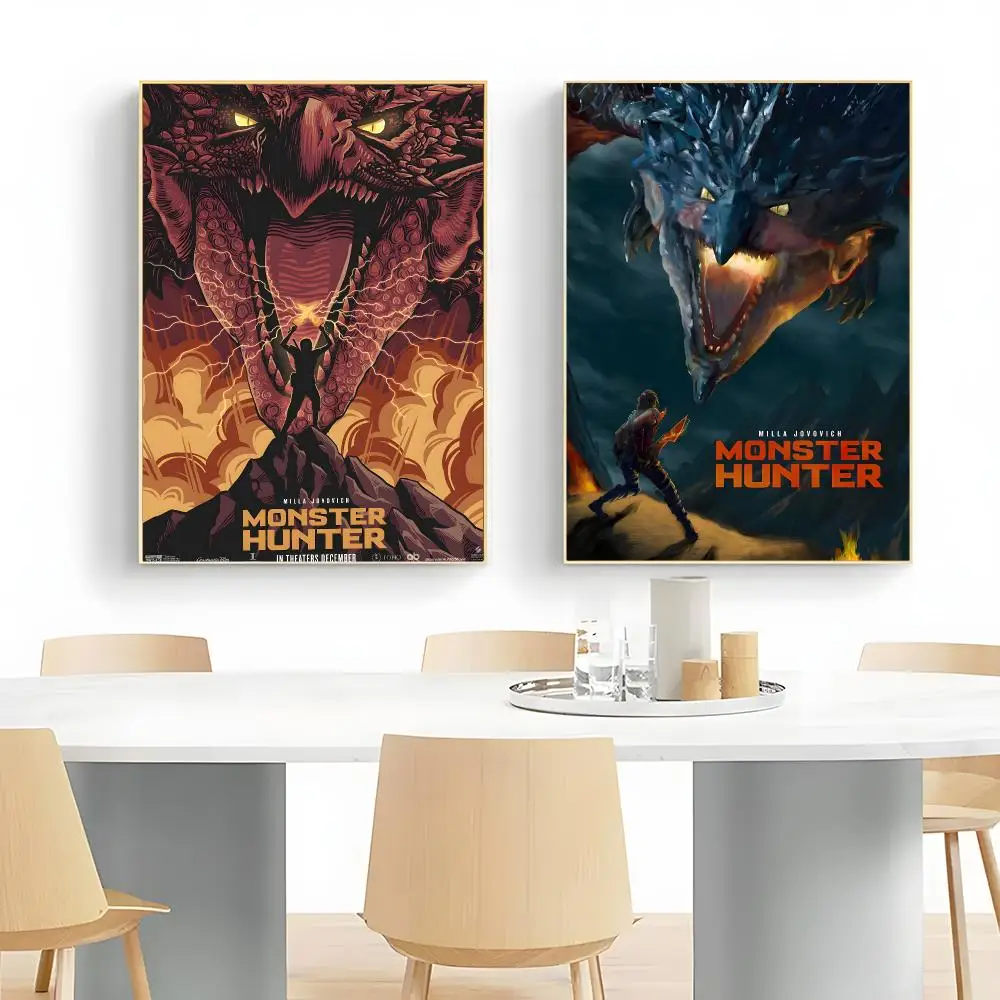 thrilling game M-Monster Hunter Poster Wall Art Print Decorative Mural Home Decor Gift Unframed