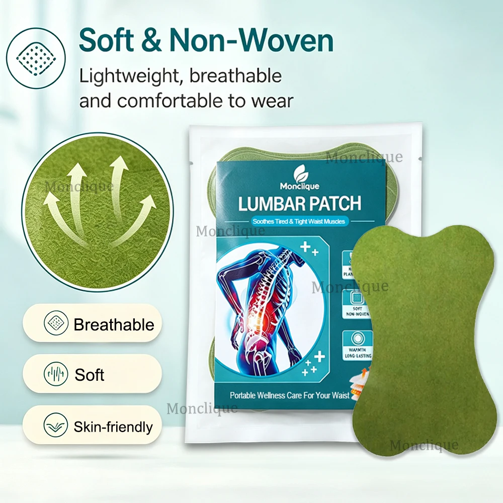 Waist Soothing Patch Spine Wormwood Hot Compress Long-lasting Heating Muscle Relaxation Fitness Yoga Massage Tool Accessories