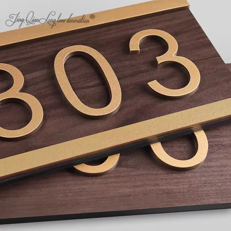 Custom Acrylic Black & White House Numbers Sign Door Address Street 3D Number Plaques Outdoor Name Decor Plate - Image 2