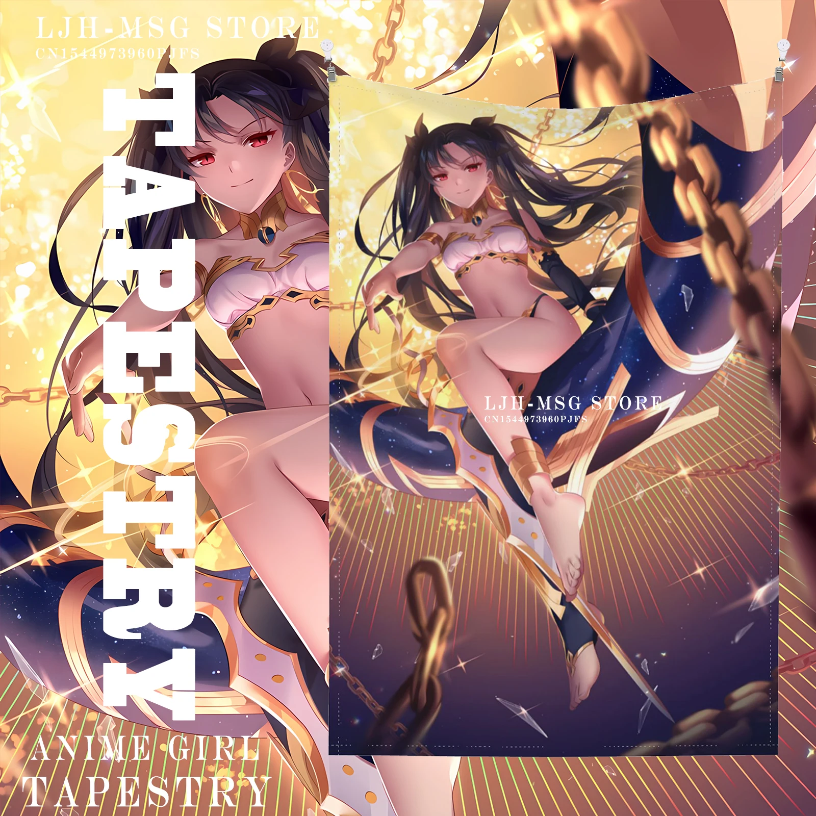 

Горячее аниме сексуальный цвет-FGO плакат гобелен-комикс гобелен-японский гобелен, аниме темативечерние настенная подвеска