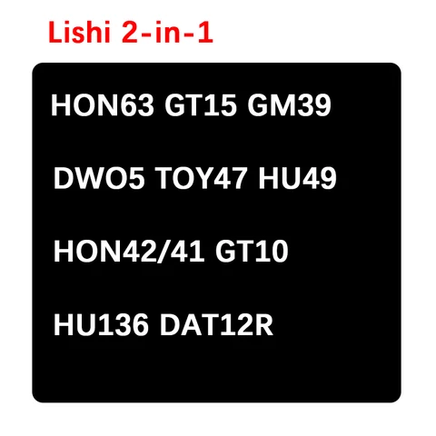 Лиши ​ HON63 GT15 GM39 DWO5 TOY47 HU49 HON42/41 GT10 HU136 DAT12R 2 в 1 F ​ или Fiat Для GM Для Toyota Для VW Для Lveco