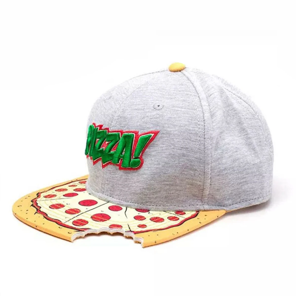 Unisex PIZZA Brand Delicioso Cap Cartoon Mordida Munchies Cookie Blue Snapback Hat Adults Outdoor Travel Sun Baseball Sport Cap