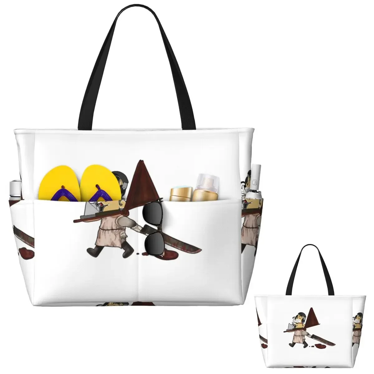

Silent Hill 2 True Ending Beach Tote Bag Sport Gym Yoga Duffle Large Tote Bag Women Travel Bag Fitness bag