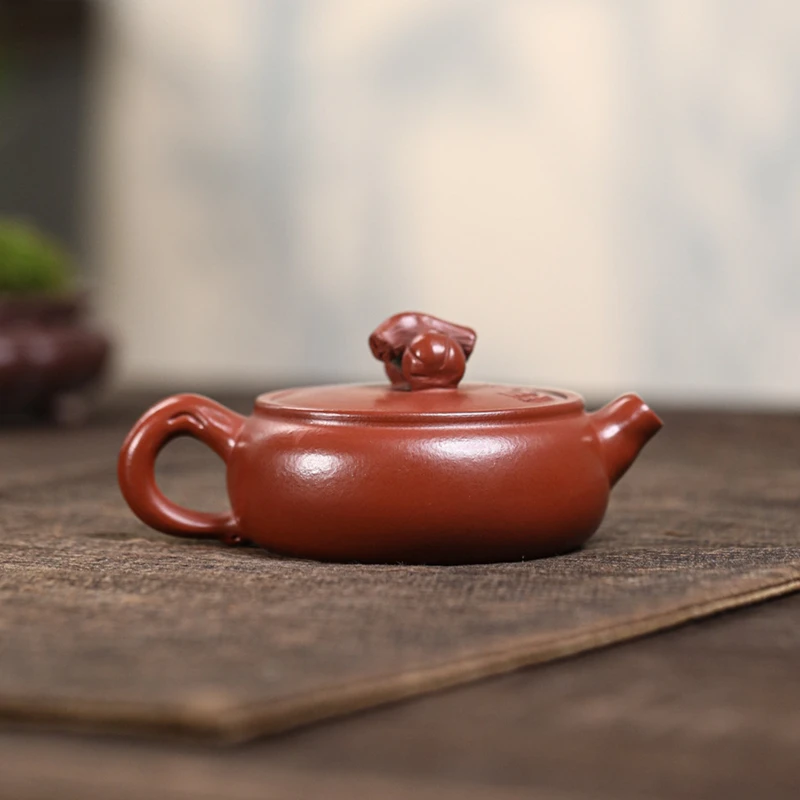 110ml Yixing Small Capacity Purple Clay Teapot Handmade Tea Pot Raw Ore Dahongpao Mud Kettle Chinese Zisha Tea Set Teaware
