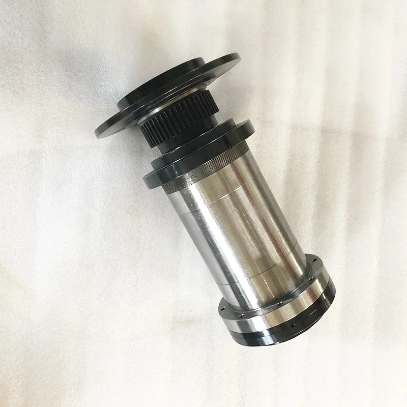 

Горизонтальный токарный станок Используйте ременный приводной шпиндель A2-6 Шпиндель токарного станка 200 мм 4000 об/мин Сквозное отверстие 66 мм Шпиндель с тормозом